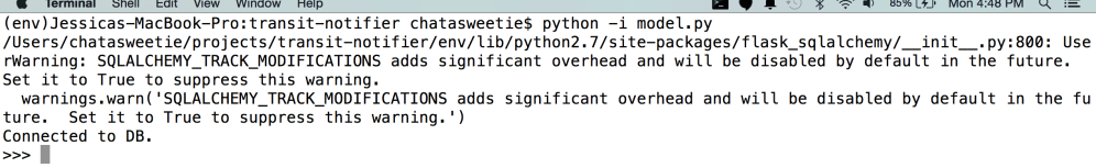 Database is created!