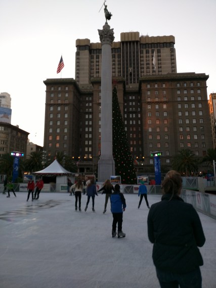 Ice skating in Civic Center